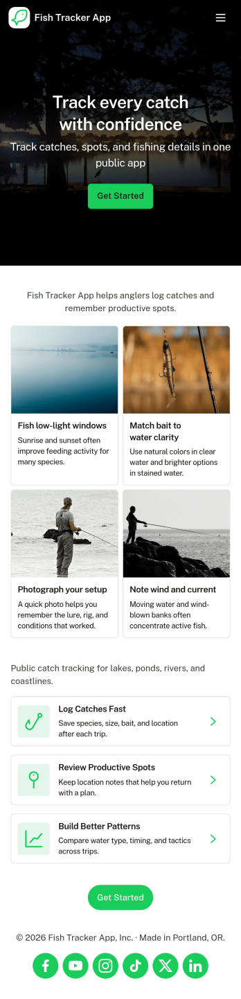 Fish Tracker App Template
