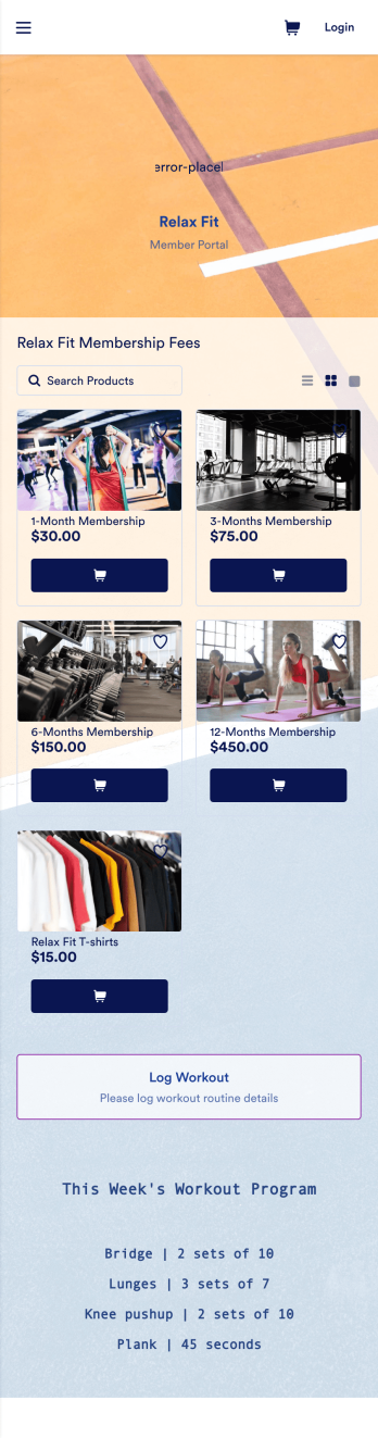 Fitness App Template