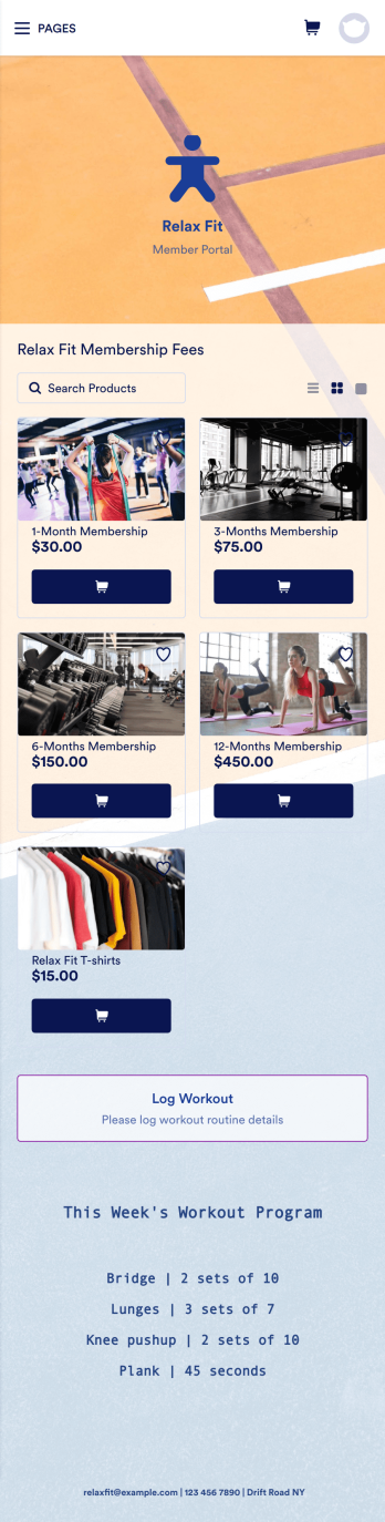 Fitness App Template