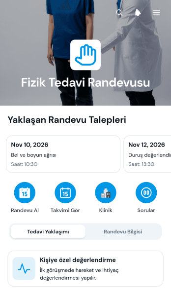 Fizik Tedavi Randevu Uygulama Șablonu