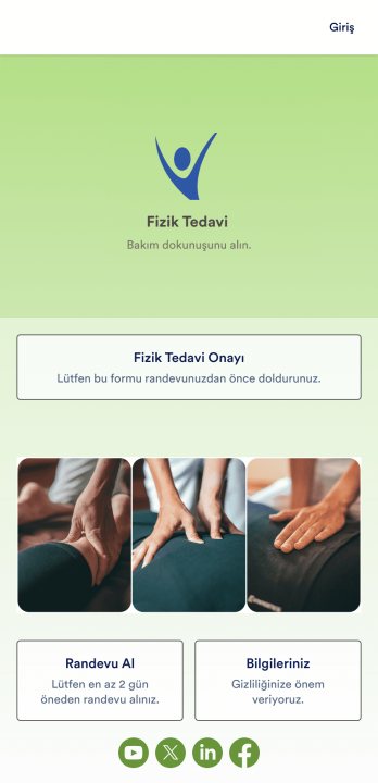 Fizik Tedavi Uygulaması Template