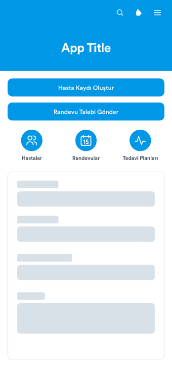 Fizyoterapi Kliniği Yönetim Uygulama Șablonu
