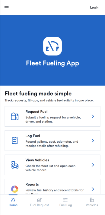 Fleet Fueling App Template