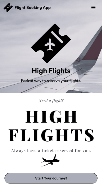 Flight Booking App Template