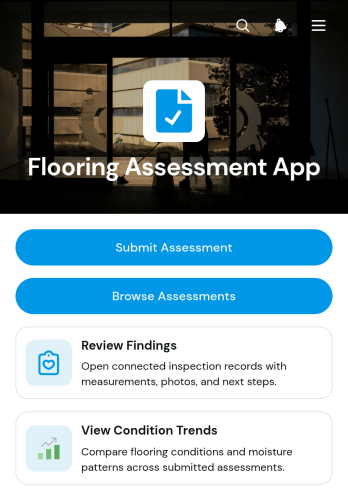 Flooring Assessment App Template
