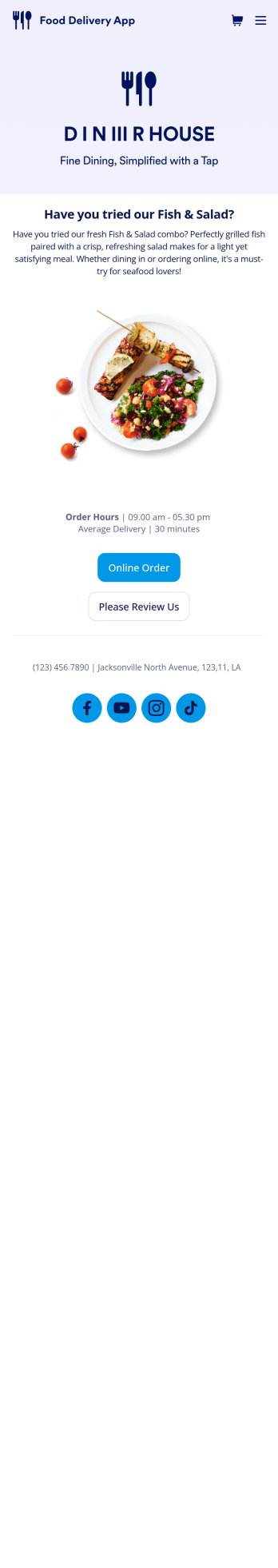 Food Delivery App Template