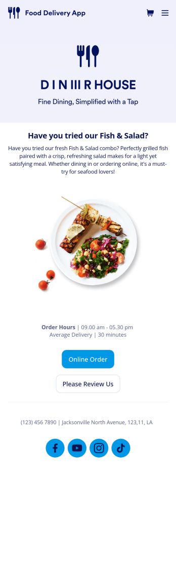 Food Delivery App Template