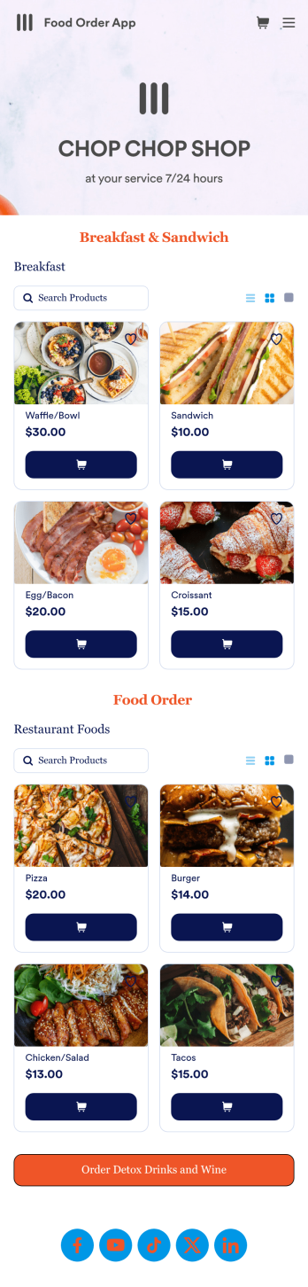 Food Order App Template