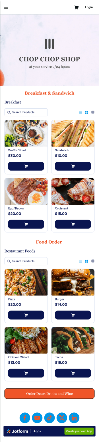 Food Order App Template