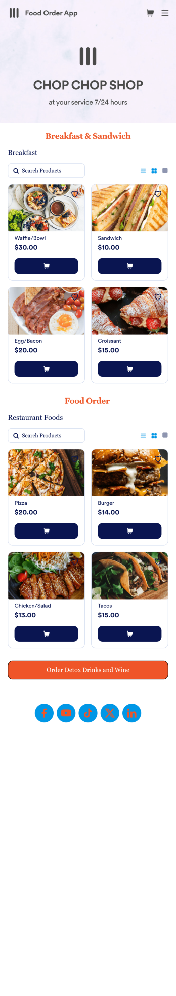 Food Order App Template