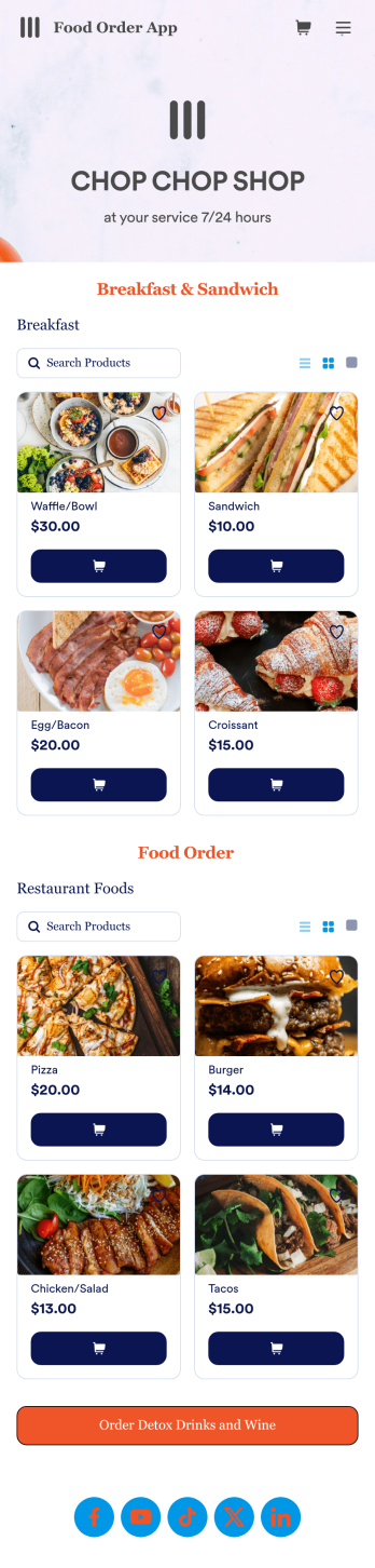 Food Order App Template
