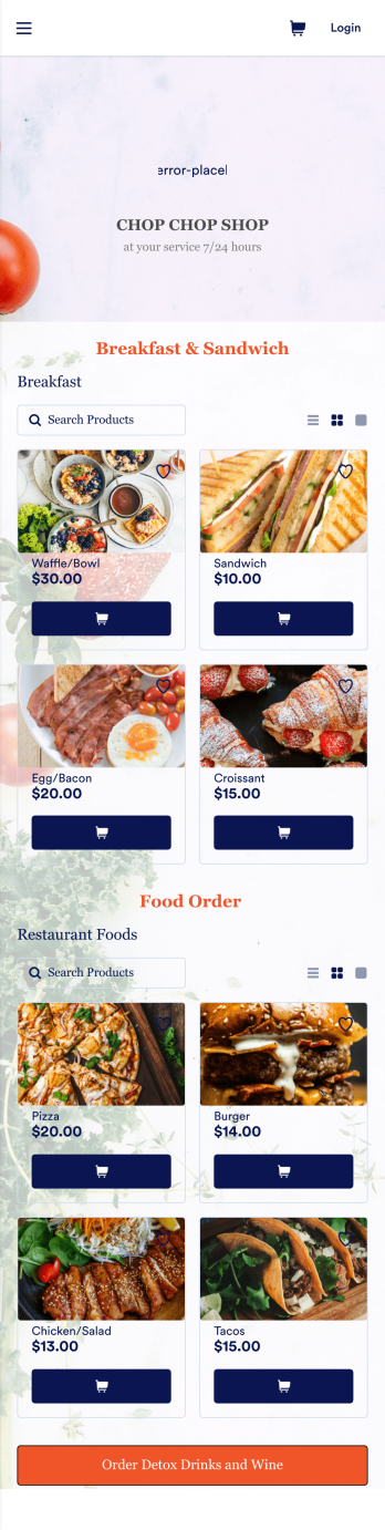 Food Order App Template