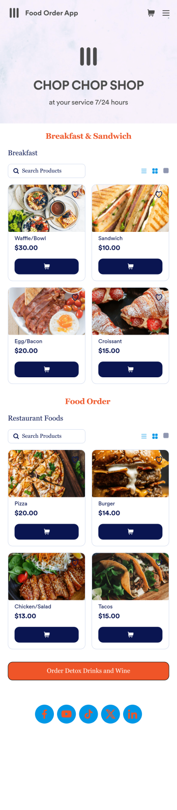 Food Order App Template