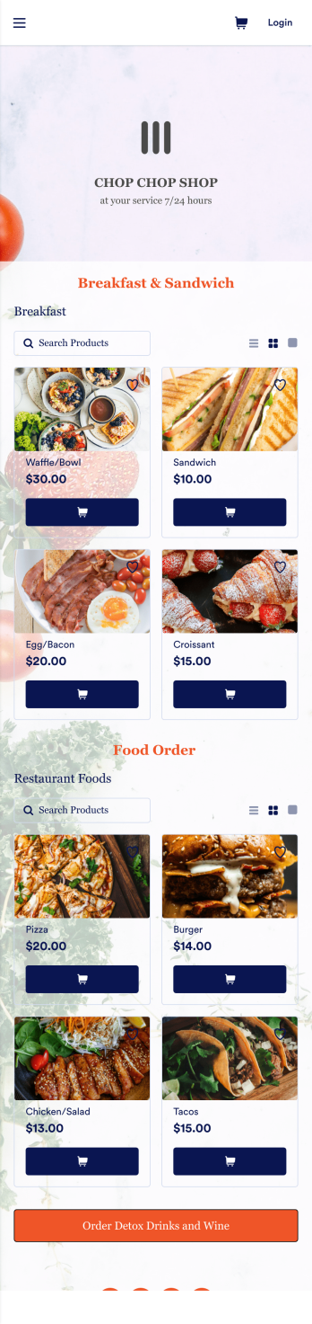 Food Order App Template