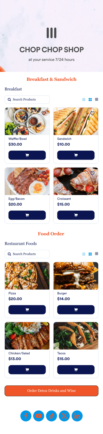 Food Order App Template