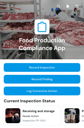 Food Production Compliance App Template