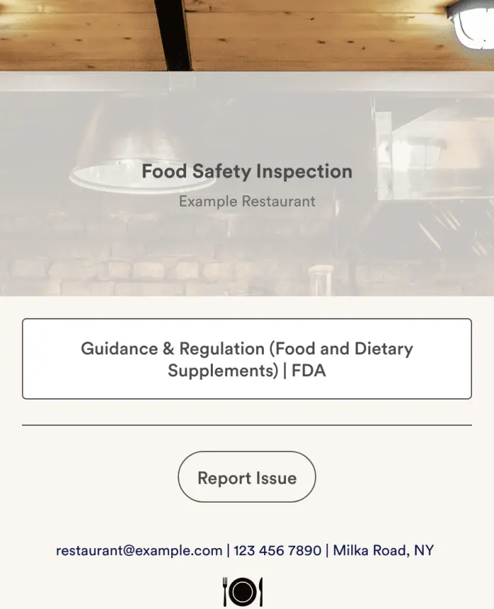 Food Safety App