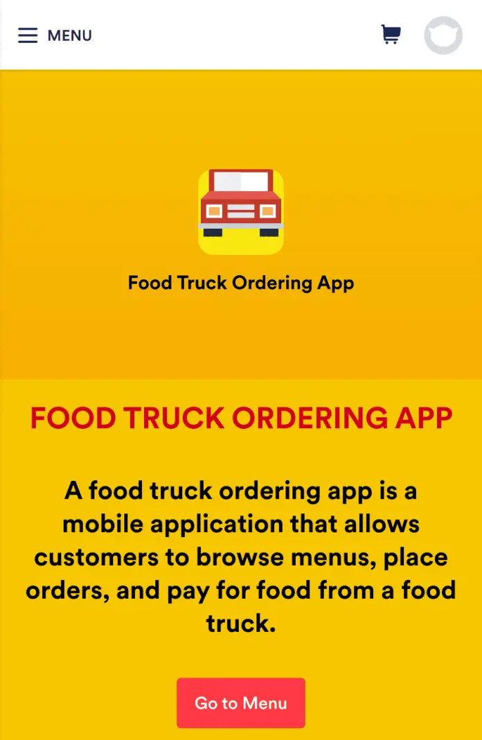 Food Truck Ordering App