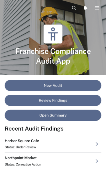 Franchise Compliance Audit App Template