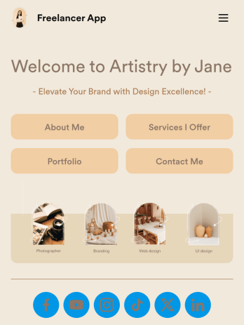 Customizable Freelancer App