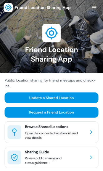 Friend Location Sharing App Template