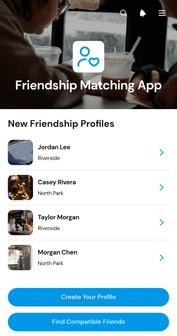 Friendship Matching App Template