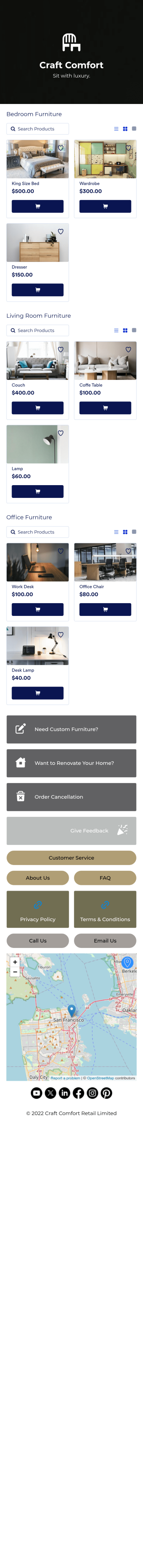 Furniture Store App Template