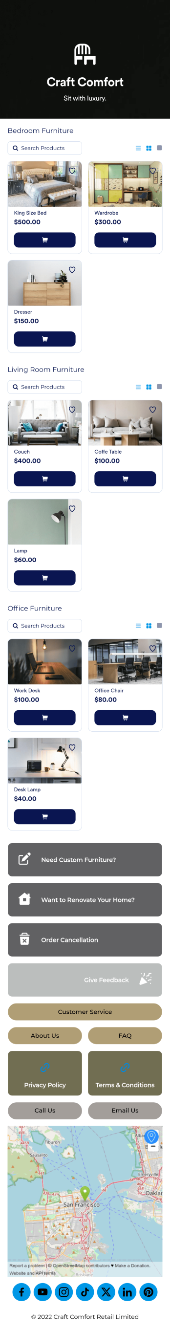 Furniture Store App Template