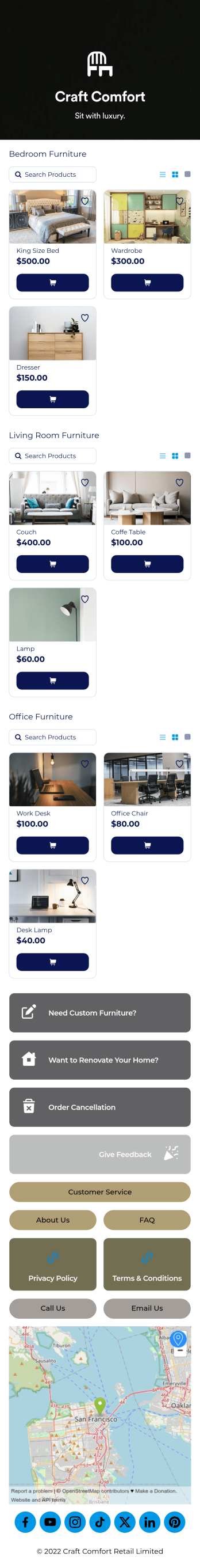 Furniture Store App Template