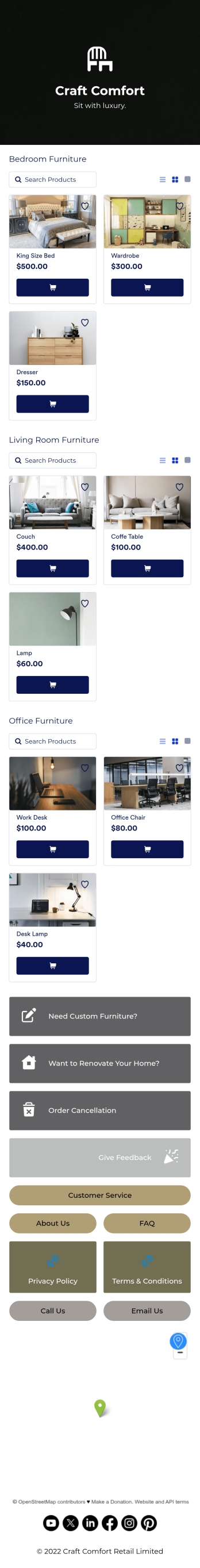 Furniture Store App Template