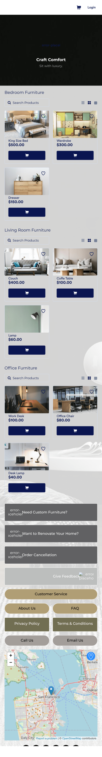 Furniture Store App Template