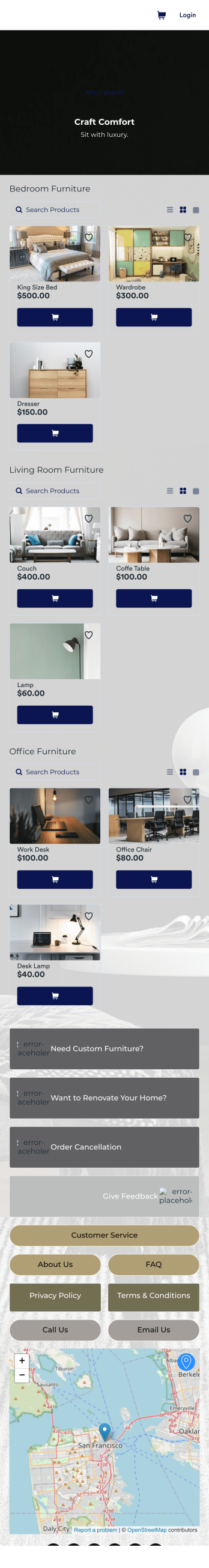 Furniture Store App Template