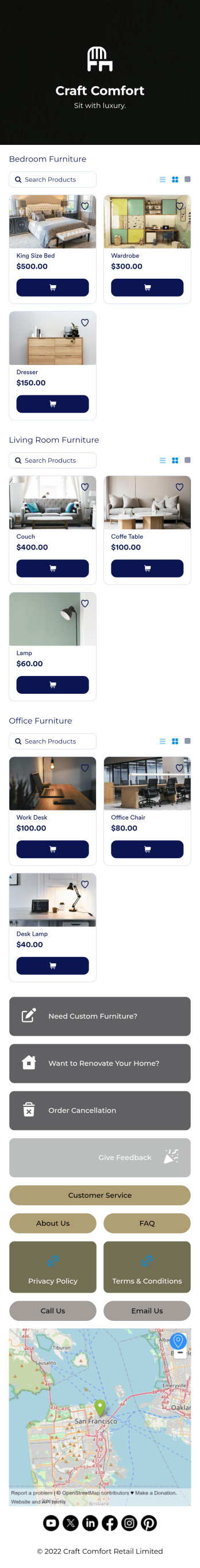 Furniture Store App Template