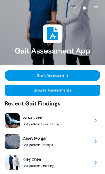 Gait Assessment App Template