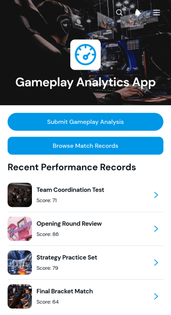 Gameplay Analytics App Template