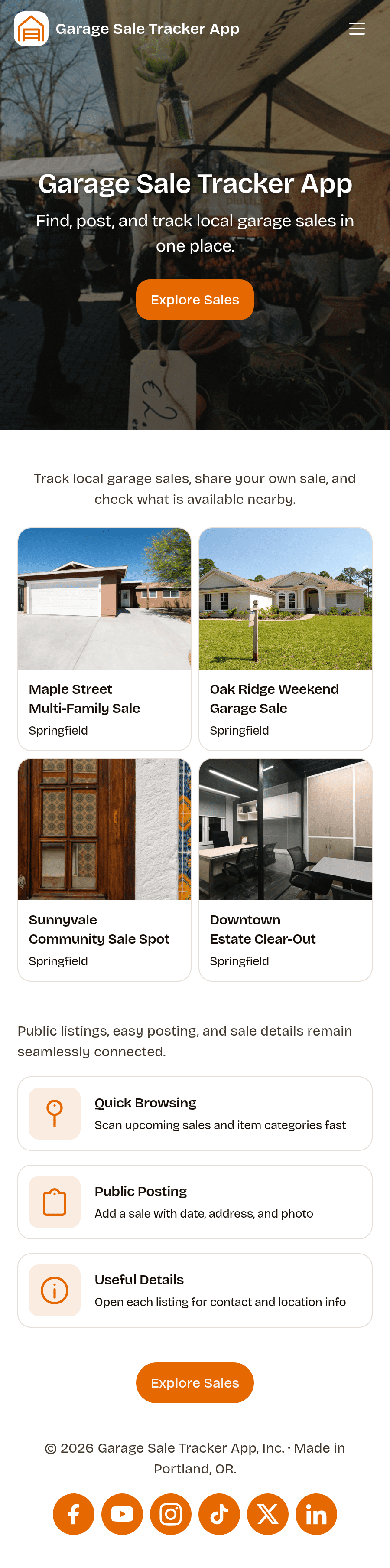Garage Sale Tracker App Template | Jotform