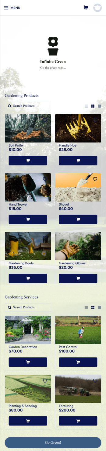 Gardening App Template