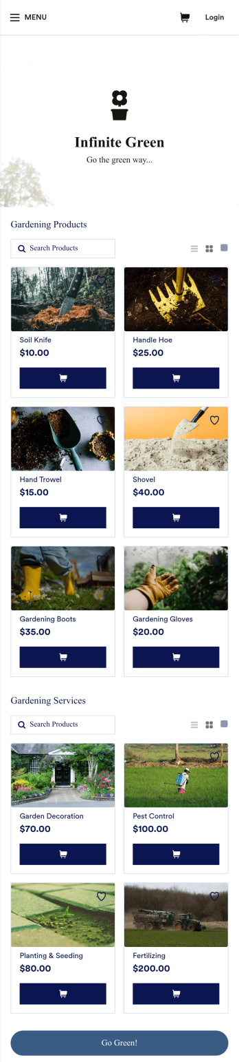 Gardening App Template