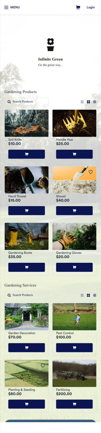 Gardening App Template