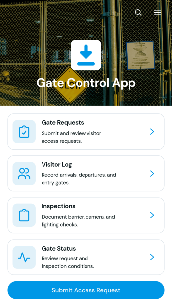 Gate Control App Template