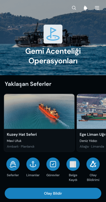 Gemi Acentesi Operasyonları Uygulama Șablonu