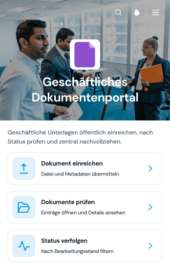 Geschäftsdokumentenportal