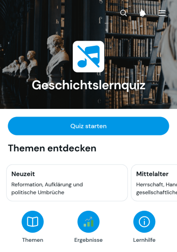 Geschichtslernquiz-App