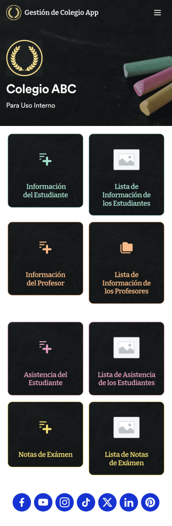Gestión de Colegio App