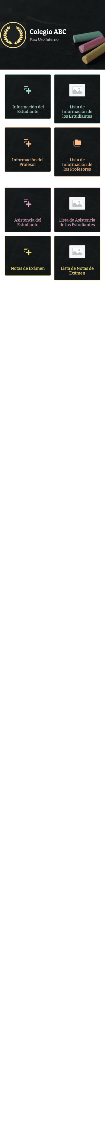 Gestión de Colegio App