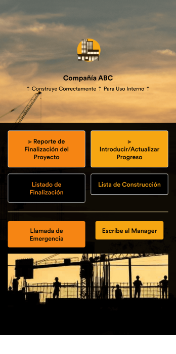 Gestión de Construcción App Template