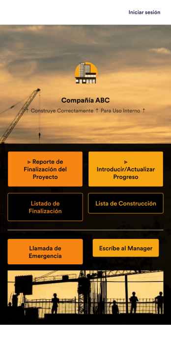 Gestión de Construcción App Template