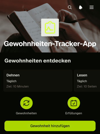 Gewohnheitstracker-App