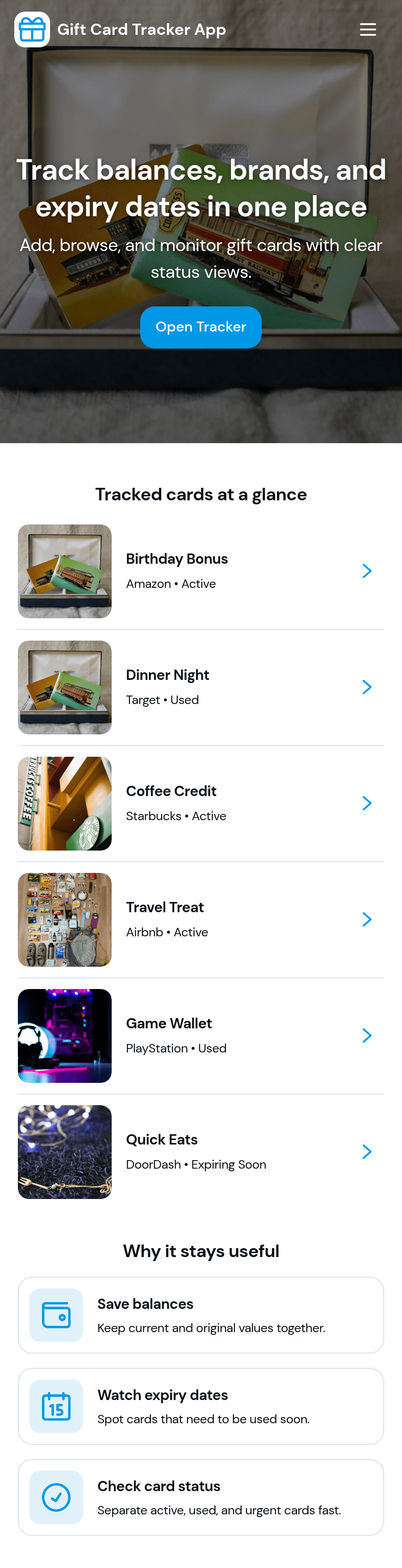 Gift Card Tracker App Template | Jotform