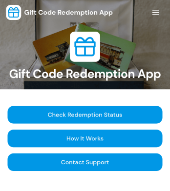 Gift Code Redemption App Template